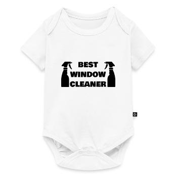 BEST WINDOW CLEANER - Baby Premium short-sleeve bodysuit - white - Front