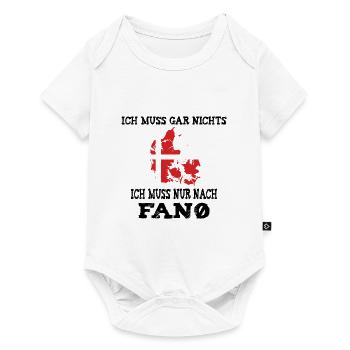 Ich muss nur nach Fanö Dänemark Skandinavien - Baby Premium Kurzarmbody - Weiß - Vorne