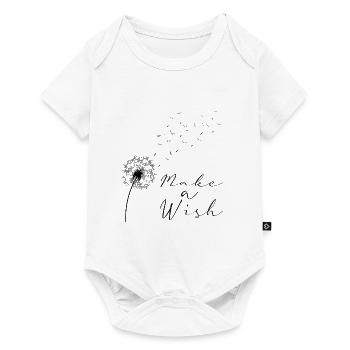 Faire un vœu de pissenlit Blowball Facilité - Body à manches courtes Premium Bébé - blanc - Devant