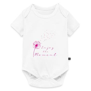 Enjoy the moment pink pink dandelion dandelion - Baby Premium short-sleeve bodysuit - white - Front