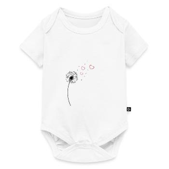 Pissenlit Pissenlit Coeur Coeurs Saint Valentin - Body à manches courtes Premium Bébé - blanc - Devant