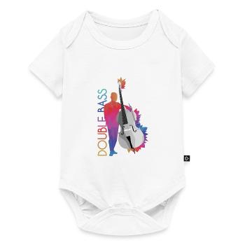 Kontrabass - Baby Premium Kurzarmbody - Weiß - Vorne