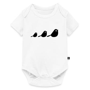 Des oiseaux - Body à manches courtes Premium Bébé - blanc - Devant