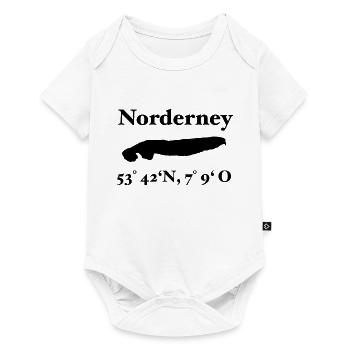 Norderney Insel Design Mer du Nord - Body à manches courtes Premium Bébé - blanc - Devant