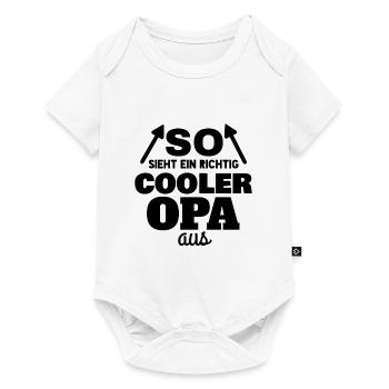 SO SIEHT EIN RICHTIG COOLER OPA AUS - Baby Premium Kurzarmbody - Weiß - Vorne