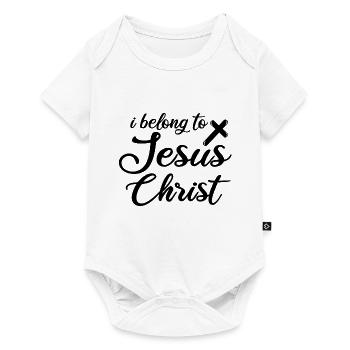 I BELONG TO JESUS CHRIST - Baby Premium short-sleeve bodysuit - white - Front
