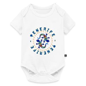 Tenerife with Gecko - Holidaymaker Shirt - Baby Premium short-sleeve bodysuit - white - Front