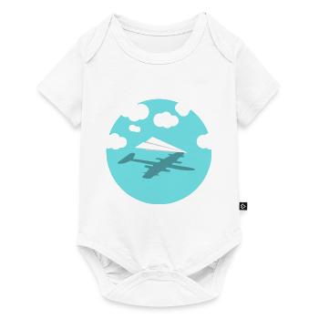 Avion - Body à manches courtes Premium Bébé - blanc - Devant