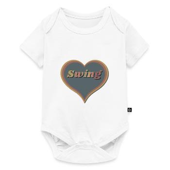 Swing Heart - Baby Premium short-sleeve bodysuit - white - Front