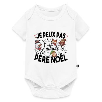 Père Noël Je Peux Pas Christmas Bébé Enfant - Body à manches courtes Premium Bébé - blanc - Devant