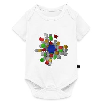 Void Blocks - Baby Premium Kurzarmbody - Weiß - Vorne