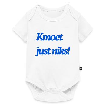 Kmoet just niks, Antwerps dialect Shirts - Body à manches courtes Premium Bébé - blanc - Devant