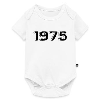 Millésime 1975 Né Anniversaire Rétro 1975 - Body à manches courtes Premium Bébé - blanc - Devant