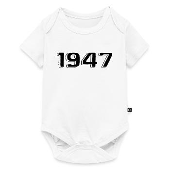 Vintage 1947 Born Birthday Retro 1947 - Baby Premium short-sleeve bodysuit - white - Front