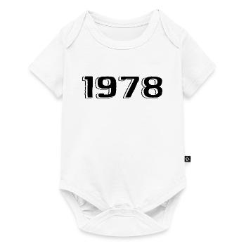 Millésime 1978 Né Anniversaire Rétro 1978 - Body à manches courtes Premium Bébé - blanc - Devant