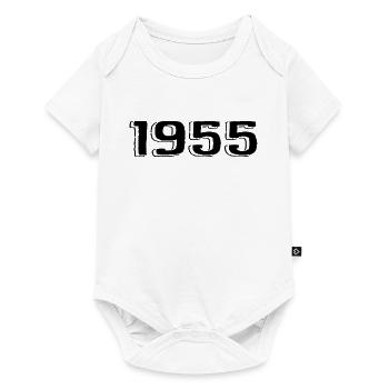 Vintage 1955 Naissance Anniversaire Rétro 1955 - Body à manches courtes Premium Bébé - blanc - Devant