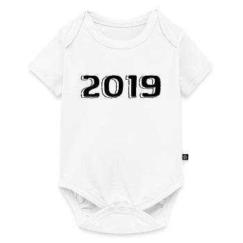Millésime 2019 Naissance Anniversaire Rétro 2019 - Body à manches courtes Premium Bébé - blanc - Devant