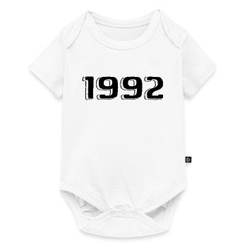 Vintage 1992 Born Birthday Retro 1992 - Baby Premium short-sleeve bodysuit - white - Front