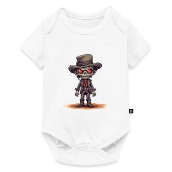 Cow-boy zombie drôle - Body à manches courtes Premium Bébé - blanc - Devant