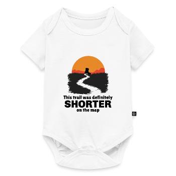 Outdoor Adventure Trail Hiking Boot Sunset - Baby Premium short-sleeve bodysuit - white - Front