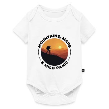 Hiking Mountain Sunset Adventure Outdoor Explore - Baby Premium short-sleeve bodysuit - white - Front