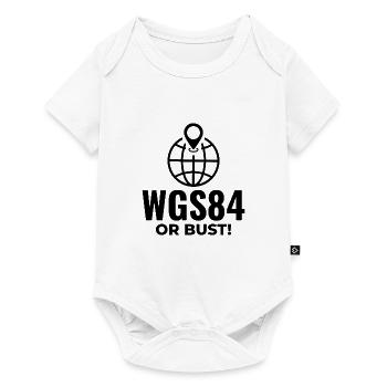GIS Analyst WGS84 Système de coordonnées du globe - Body à manches courtes Premium Bébé - blanc - Devant