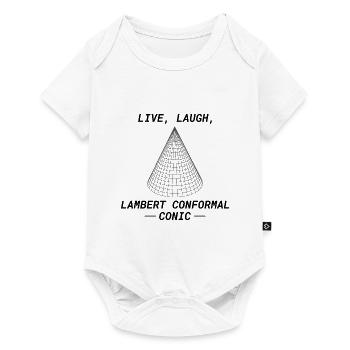Lambert Conique conforme SIG Projection Cartographie - Body à manches courtes Premium Bébé - blanc - Devant