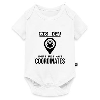 Coordonnées de débogage de développement SIG Bug géospatial - Body à manches courtes Premium Bébé - blanc - Devant