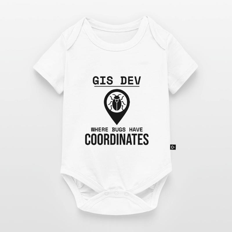 GIS Dev Debugging Coordinates Geospatial Bug Baby Premium short-sleeve bodysuit