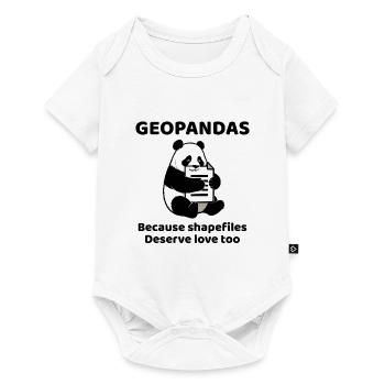 GeoPandas Shapefiles GIS Python Data Love - Body à manches courtes Premium Bébé - blanc - Devant