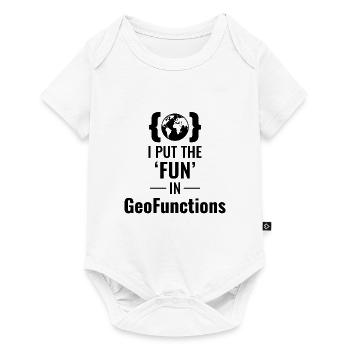 GeoFunctions GIS Programming Developer Fun - Baby Premium short-sleeve bodysuit - white - Front