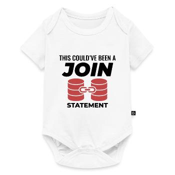 SQL Join Database Statement Programming Data - Baby Premium short-sleeve bodysuit - white - Front