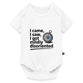 Disoriented Compass Travel Direction Humor - Baby Premium short-sleeve bodysuit - white - Front