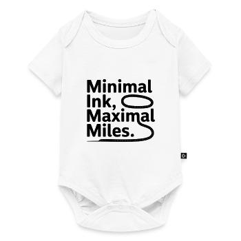 Minimale Tinte Maximale Meilen GIS-Straßenkarte - Baby Premium Kurzarmbody - Weiß - Vorne