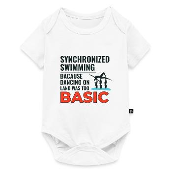Synchronized Swimming Dancing Basic Swimmer Humor - Baby Premium short-sleeve bodysuit - white - Front