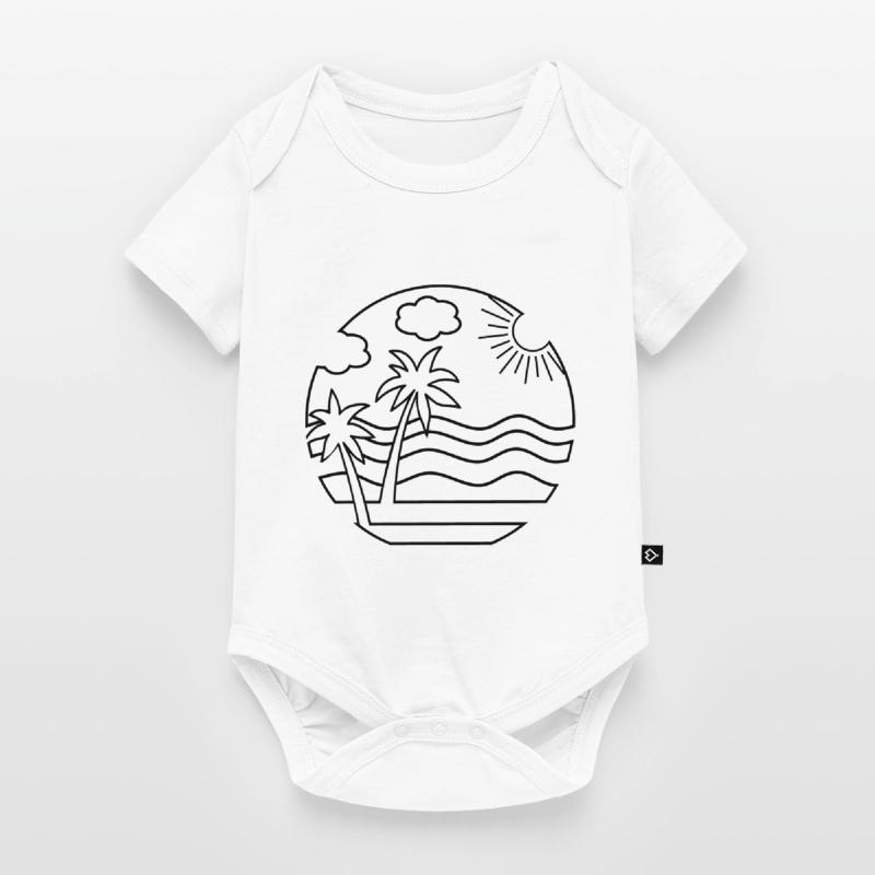 Beach Baby Premium short-sleeve bodysuit
