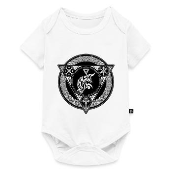 Zodiac sign Viking bull - Baby Premium short-sleeve bodysuit - white - Front
