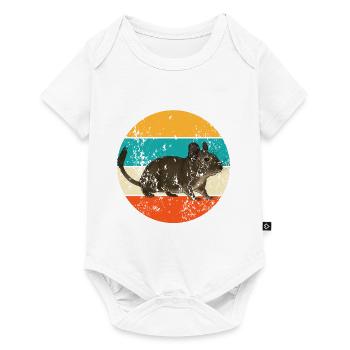 Vintage Retro Degu Nager Nagetiere - Baby Premium Kurzarmbody - Weiß - Vorne
