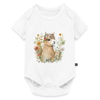 Pretty Alpaca - Baby Premium short-sleeve bodysuit - white - Front