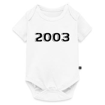 Vintage 2003 Né Anniversaire Rétro 2003 - Body à manches courtes Premium Bébé - blanc - Devant