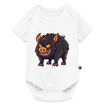 Wild Boar Pig Halloween Funny - Baby Premium short-sleeve bodysuit - white - Front