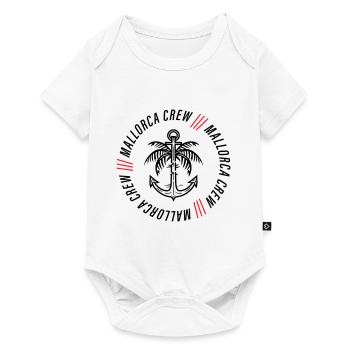 Majorque équipage ancre palmier - Body à manches courtes Premium Bébé - blanc - Devant
