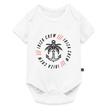 Ibiza Crew Anchor Palm Tree - Baby Premium short-sleeve bodysuit - white - Front