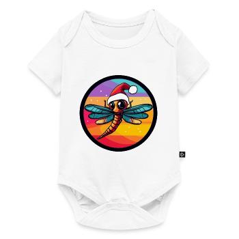 Dragonfly Christmas Animal - Baby Premium short-sleeve bodysuit - white - Front