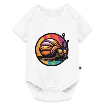 Snail Cool Comic - Baby Premium short-sleeve bodysuit - white - Front