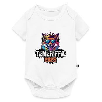 Teneriffa 2025 Urlaub Fuchs - Baby Premium Kurzarmbody - Weiß - Vorne