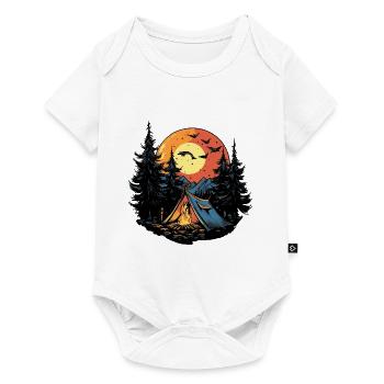 Camping Forest Tent - Baby Premium short-sleeve bodysuit - white - Front