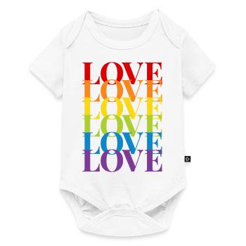 Love - Baby Premium short-sleeve bodysuit - white - Front