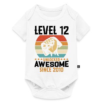 Level 12 Year Unlocked Gaming Birthday Gift - Baby Premium short-sleeve bodysuit - white - Front