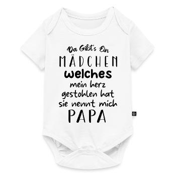 da gibt's ein madchen welches mein herz gestohlen - Baby Premium Kurzarmbody - Weiß - Vorne